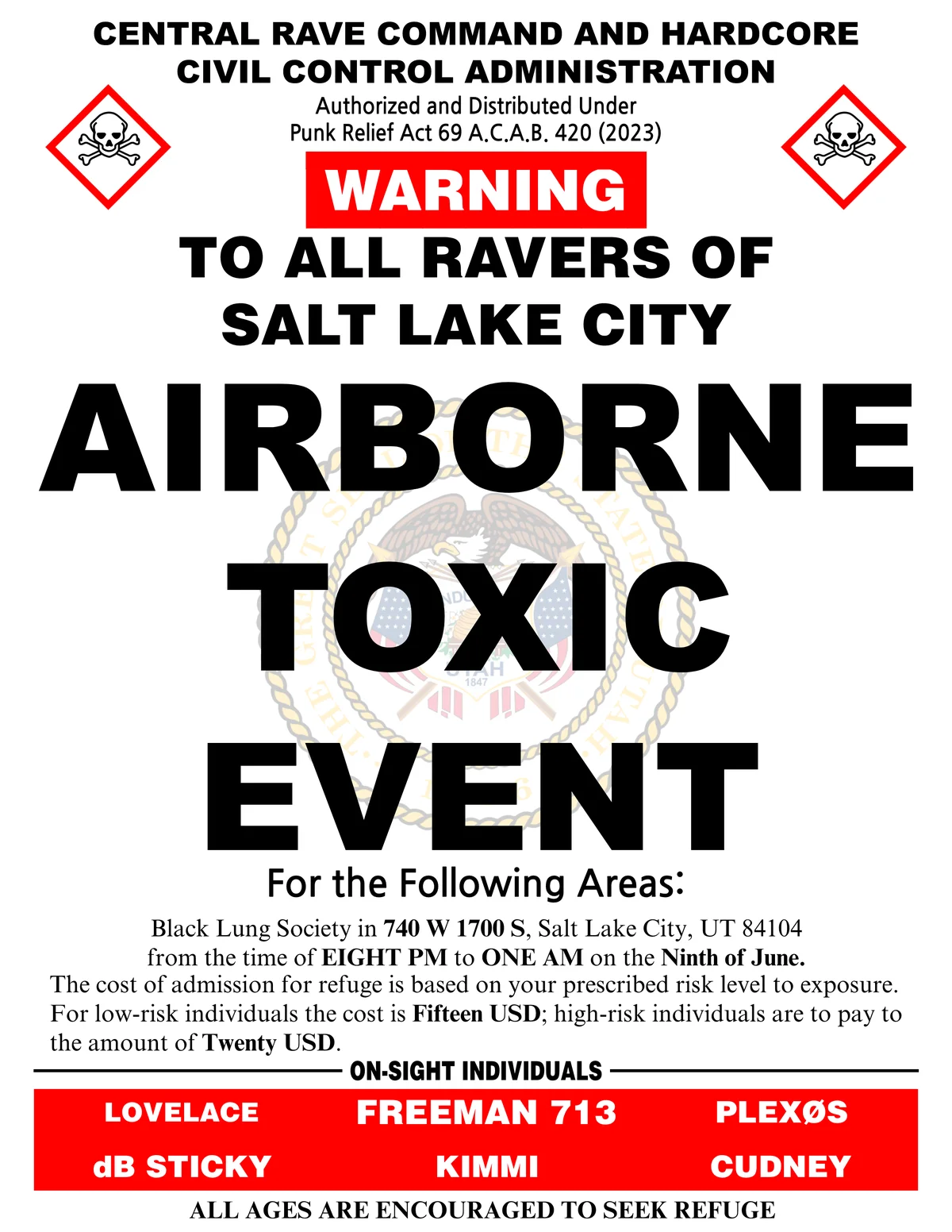 Toxic Airborne Event ETA45MINS